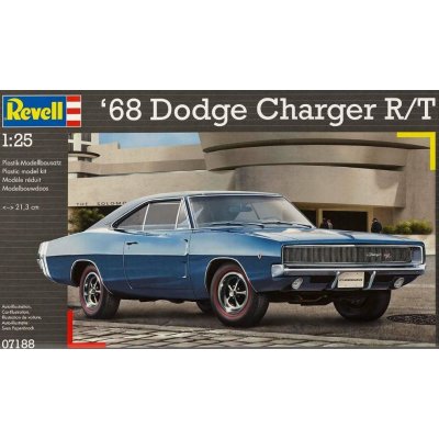 Revell 07188 plastikový model auta 68 Dodge Charger R/T 1:25 – Zboží Mobilmania