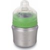 Láhev na pití Klean Kanteen Baby Bottle w/Slow Flow Nipple brushed stainless 148 ml