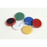 RON Magnety v plastu - průměr 24 mm, 10 ks, žluté – Zboží Dáma