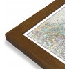 Nástěnné mapy National Geographic Indie - nástěnná mapa Classic 60 x 76 cm Varianta: mapa v dřevěném rámu, Provedení: Pegi tmavý ořech