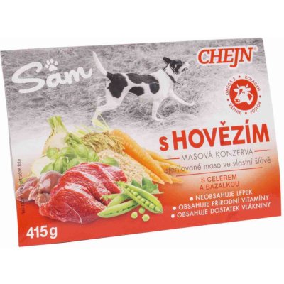 Chejn Sam Adult Dog hovězí 415 g – Zboží Mobilmania