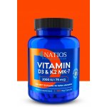 Natios Vitamín D3 + K2 (MenaQ7 MK-7) 2000 IU + 75 mcg 100 kapslí – Hledejceny.cz