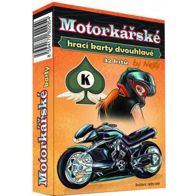 Mičánek Karty hrací dvouhlavé: motorkářské