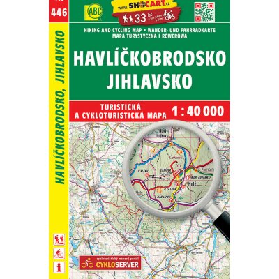 Havlíčkobrodsko Jihlavsko mapa 1:40 000 č. 446