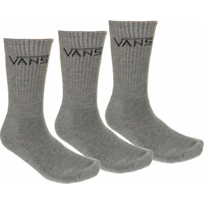 Vans ponožky Classic Crew 3 pack Heather Gray – Zboží Mobilmania