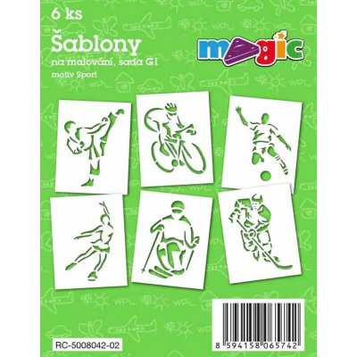 Magic šablony papírové 6 ks sada G ZELENINA – Zbozi.Blesk.cz