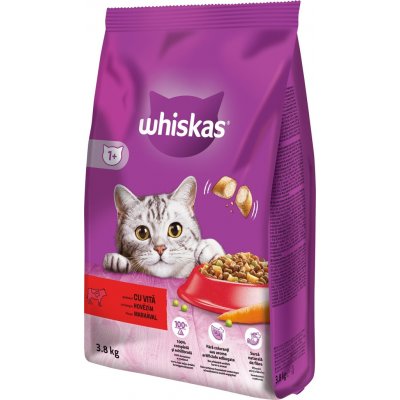 Whiskas Adult hovězí 3,8 kg – Zboží Mobilmania