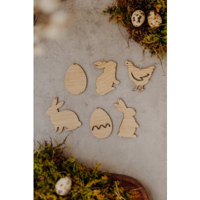 Wood Style Velikonoční ozdoby Sada 2 – Hledejceny.cz
