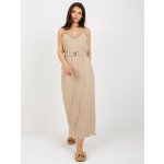 Ležerní dlouhé letní šaty s páskem TW-SK-BI-1458.85 beige – Zbozi.Blesk.cz