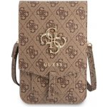 Pouzdro Guess PU 4G Metal Logo Uni. Phone Bag hnědé – Sleviste.cz