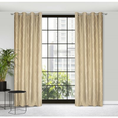 ZÁVĚS PIERRE CARDIN MARGO 140X250 CM BÉŽOVÝ – Hledejceny.cz