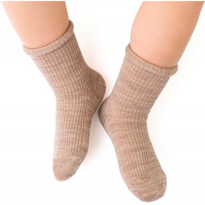 Danko Dětské merino ponožky béžový melír