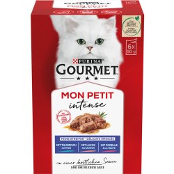 Gourmet Mon Petit tuňák, losos, pstruh 12 x 50 g