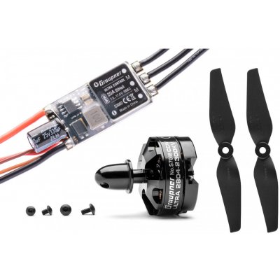 GRAUPNER Combo set Telemetrická regulace HOTT 20Amp SBEC + Ultra 2804-2300Kv levotočivá CCW – Zboží Dáma