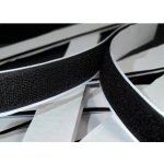 Suchý zip stříhaný samolepící 20 cm (1 pár) barva černá – Zboží Dáma