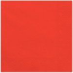 PartyDeco Papírové ubrousky červené 33x33cm – Zboží Mobilmania