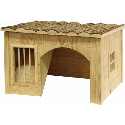 Kerbl Domeček pro králíky z přírodního dřeva 42 x 34,5 x 27 cm – Sleviste.cz