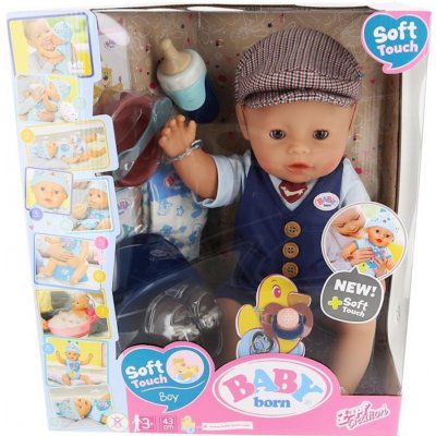 Zapf Baby Born Soft Touch Interaktivní City Boy 43 cm – Zboží Mobilmania