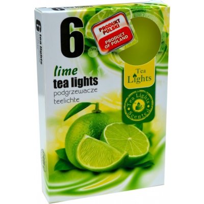 Admit Tea Lights Lime 6 ks