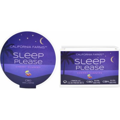 California Farms Sleep please 600 mg CBD/400 mg CBN 40 želé tablet – Zbozi.Blesk.cz