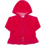 New baby semišková mikinka s kapucí baby tmavě růžová – Zbozi.Blesk.cz