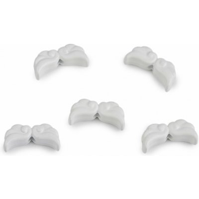 Ozdobný díl andělská křídla lakovaná 6x12 mm - Off White (5 ks) – Zboží Dáma