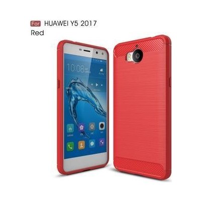 Pouzdro Carbo odolné Huawei Y6 2017 - červené – Zboží Mobilmania