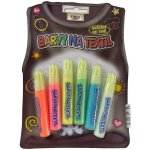 Barvy na textil 6 ks svítící ve tmě – Zboží Dáma