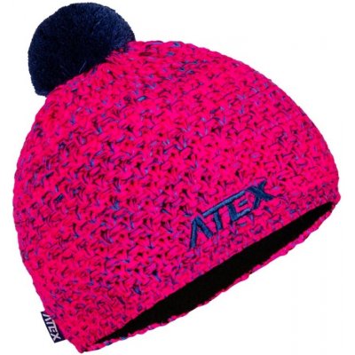 Atex Knit čepice pletená 6120 neon-růžová-melange – Hledejceny.cz