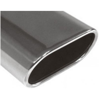 FOX Nerezová koncovka výfuku na zváranie / Typ 52 / oválna / zafalcovaná / zošikmená / v priemere 135 x 80 mm / Dĺžka 300 mm – Hledejceny.cz