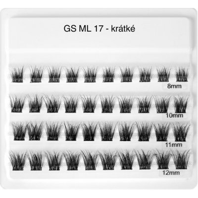 GloryStyles Samolepící segmentové řasy GS ML 17 krátké (8 - 12 mm) – Zboží Dáma
