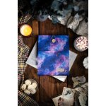 Látkový obal na knihy booksleeve Fialový mramor – Zboží Dáma