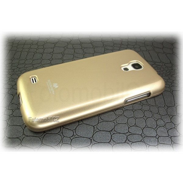 pouzdro na mobil Pouzdro Goospery Mercury Jelly Samsung i9195 Galaxy S4 mini zlaté