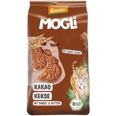 MOGLI Bio kakaové müsli sušenky s certifikací Demeter 3r+ 125 g – Zboží Dáma
