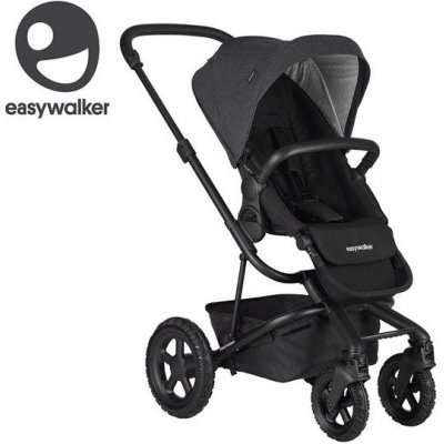 Easywalker Harvey 2 All-Terrain Kombinovaný Night Black zahrnuje rám sedátko s kabinkou a čelenkou 2023 – Zboží Mobilmania