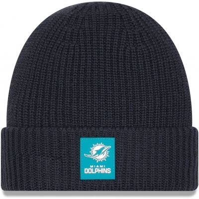New Era Pánská zimní čepice Miami Dolphins NFL 2025 Sideline Steel Clouds Cuff Knit Beanie – Hledejceny.cz