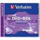 Verbatim DVD+R DL, 8,5GB 8x, AZO, jewel, 5ks (43541)