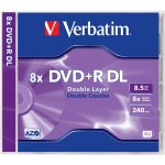 Verbatim DVD+R DL, 8,5GB 8x, AZO, jewel, 5ks (43541) – Hledejceny.cz