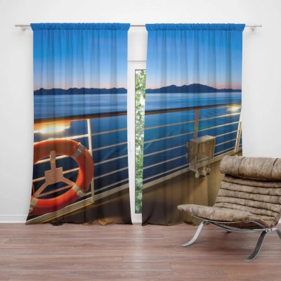 Závěsy Pohled z lodě: 2 ks - 140x250 cm - Sablio – Hledejceny.cz