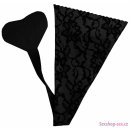 Bye Bra Adhesive String Lace Finish Black