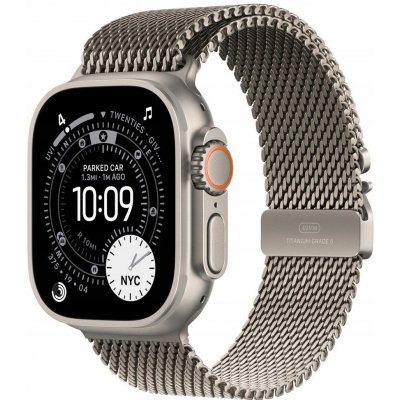 Apple Watch 49mm milánský tah z přírodního titanu - Small MGHN4ZM/A – Zboží Živě