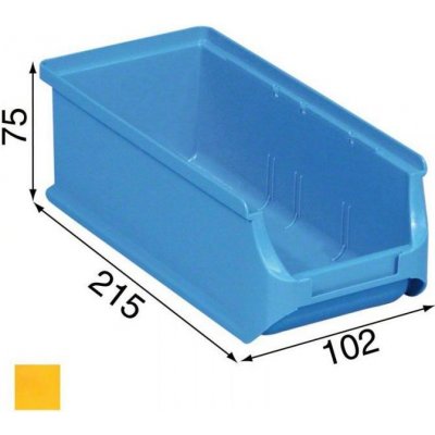 Allit Plastové boxy na drobný materiál 102x215x75 mm žluté – Zboží Mobilmania