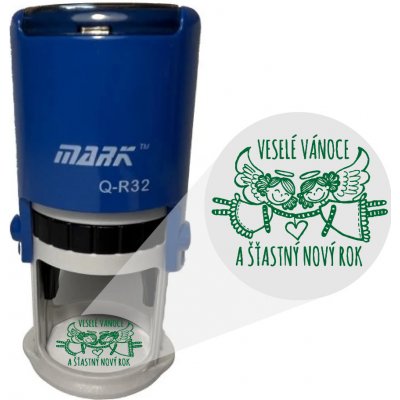 Mark Samonamáčecí razítko Veselé Vánoce 020 růžová 32mm – Sleviste.cz