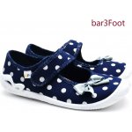 3F balerínky Atena 4A3 17 tm. modré s puntíky a mašličkou – Zboží Dáma