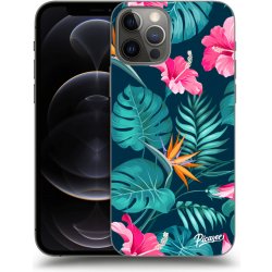 Pouzdro Picasee ULTIMATE CASE Apple iPhone 12 Pro - Pink Monstera