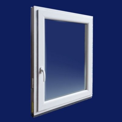 DOMO-OKNA Plastové okno bílé 50x100 cm (500 x 1000 mm) - pravé