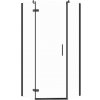 Sprchové kouty CERSANIT Pětiúhelný sprchový kout JOTA 90x90x195, LEVÝ, průhledné sklo, černý S160-016