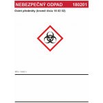 Nebezpečný odpad 180201 - Ostré předměty (kromě čísla 18 02 02) samolepící vinylová fólie A5 (210 x 148 mm) – Zboží Dáma