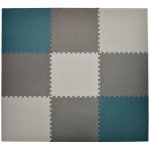 Divio Pěnový koberec Maxi 9 ks 180x180x1 cm světle šedo-tmavě zeleno-tmavě-šedý – Zboží Dáma