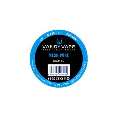 Vandy Vape Mesh 400 SS316 1,5m – Zboží Mobilmania